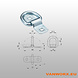 Lashing eye double square hole Lashing eye double square hole