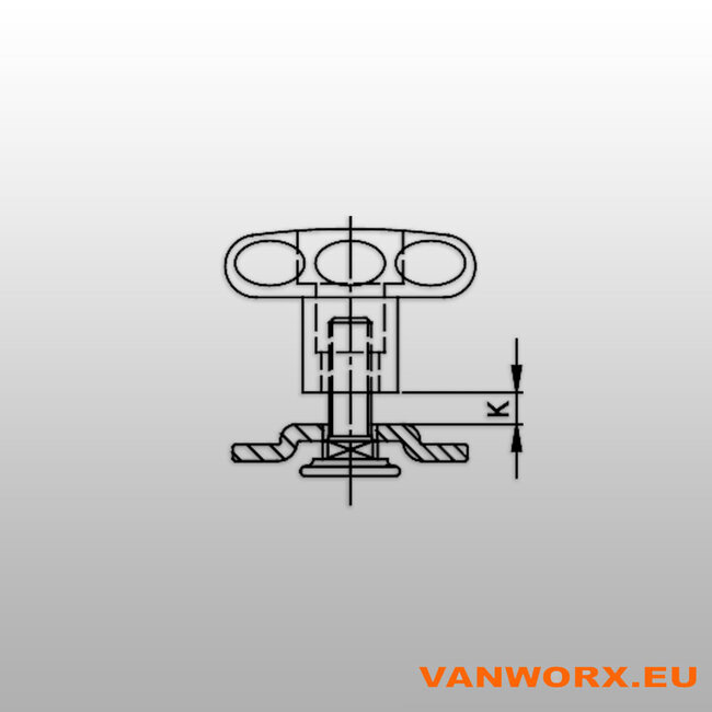 KERL Schroeffitting voor bindrails M8 x 12S | Veelzijdige Bevestiging