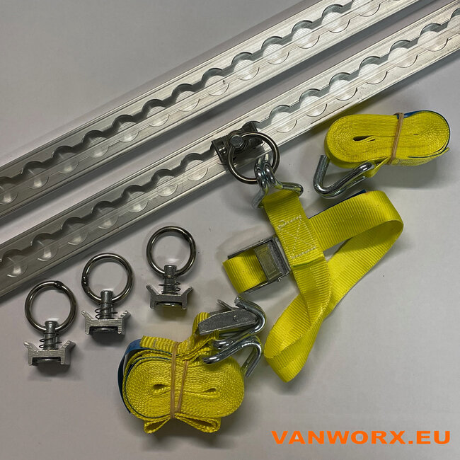 Setje aluminium bindrails light 500 mm