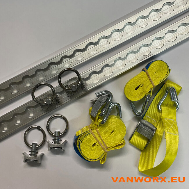 Setje aluminium bindrails light 500 mm