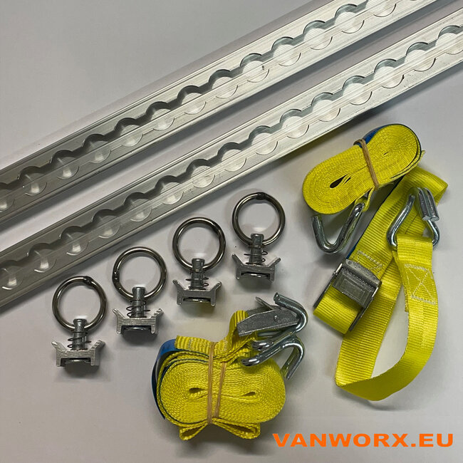 Satz Airline Schienen Aluminium light 500 mm