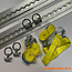 Jeu de rail d'arrimage en aluminium bride standard 2x 670 mm