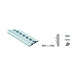 Set bindrails standaard flens 2x 850 mm Set bindrails standaard flens 2x 850 mm