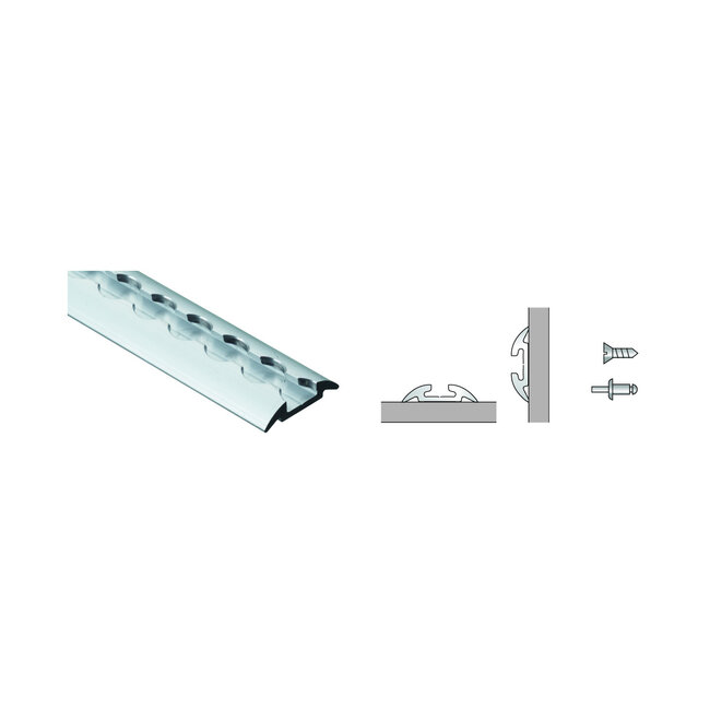 Half-Round Tie-Down Rails - Flexible and Robust Cargo Securing