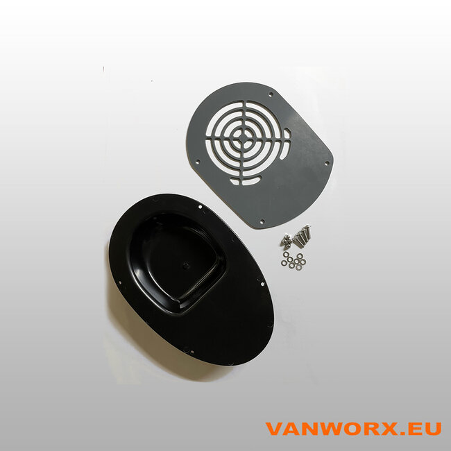 Ontluchtingsventilator compleet incl. bevestigingsmaterialen