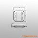 Dachlukengummis für Größe 530 x 530 mm Dachlukengummis für Größe 530 x 530 mm