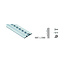 Set bindrails standaard flens 2x 575 mm