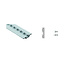 Setje aluminium bindrails flens boven 2x 670 mm