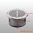 Ventilation de Plancher Robuste en Acier Inoxydable Ø 132 mm - Circulation d'Air Optimale pour Véhicules Utilitaires