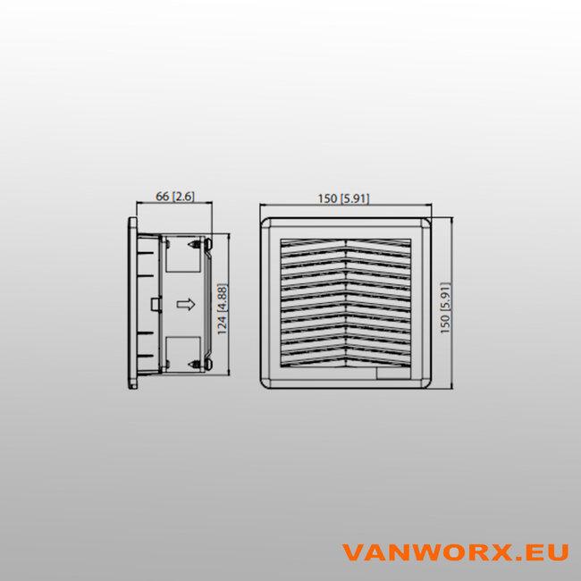 Eberspächer Eberpächer A.D.P. 200 Wandbeluchter (12V) - Betrouwbare Ventilatie voor Diverse Toepassingen