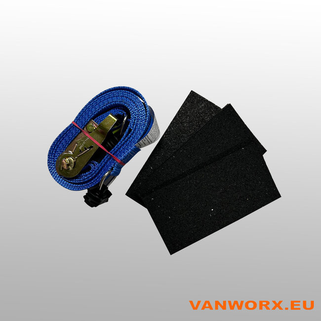 Case with tension strap 25 x 3000 mm - The smart blue