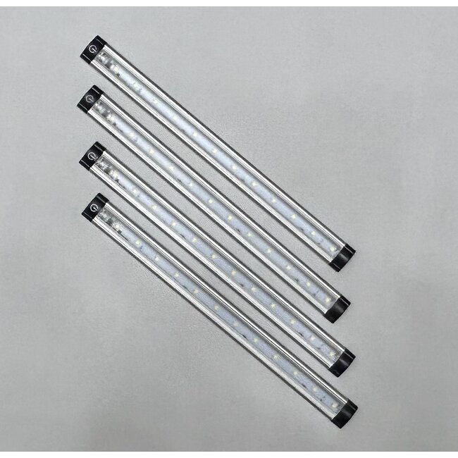 Kompakt und Hell: Flache LED-Leiste mit Schalter (300 mm)