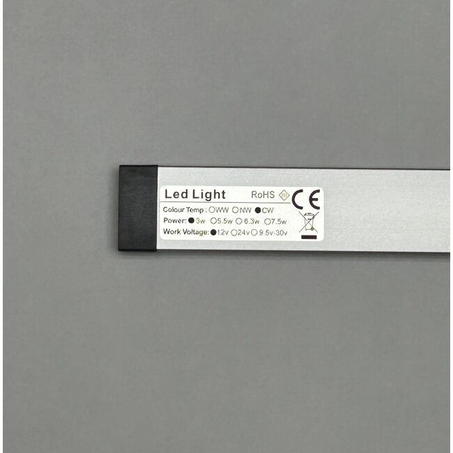 Compact and Bright: Flat LED Strip with Switch (300 mm)