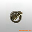 Double Stud with ring for airline rail with ring