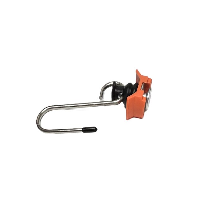 Safe and versatile attachment with the airline rail hook