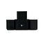 End pieces for Airline rails with flange at the top