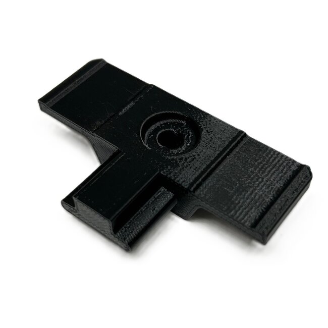 End pieces for Airline rails with flange at the top