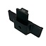 End pieces for Airline rails with flange at the top