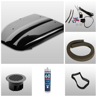 Kit completo de ventilación de techo LeMans de 12 Voltios
