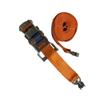 Tensioning belt  with ratchet and stud fitting 50 x 4000 mm