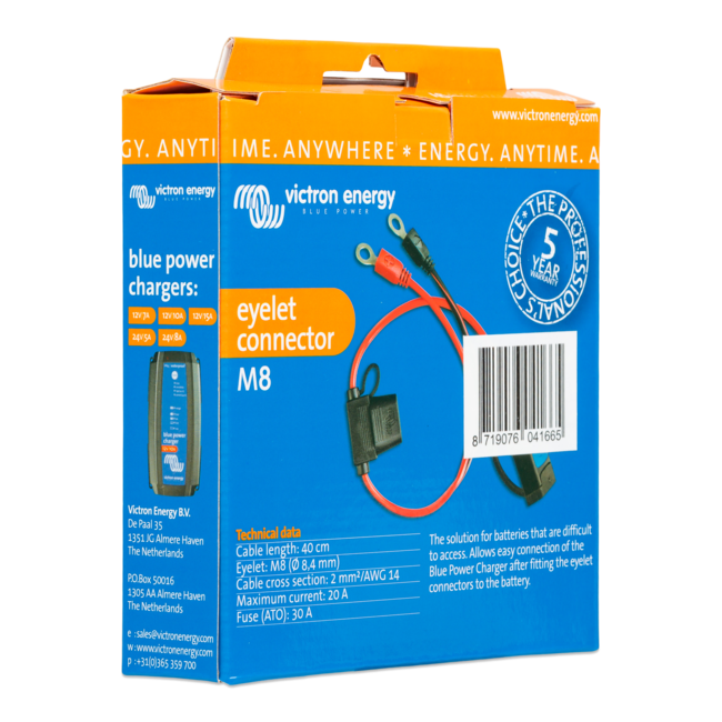 Conector de Ojal Victron M6 para Cargadores IP65