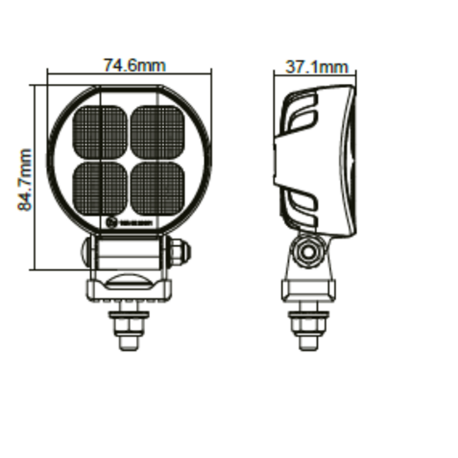 Lámpara de trabajo Apex WR-1829R - Distribución eficiente de la luz para una iluminación de trabajo óptima