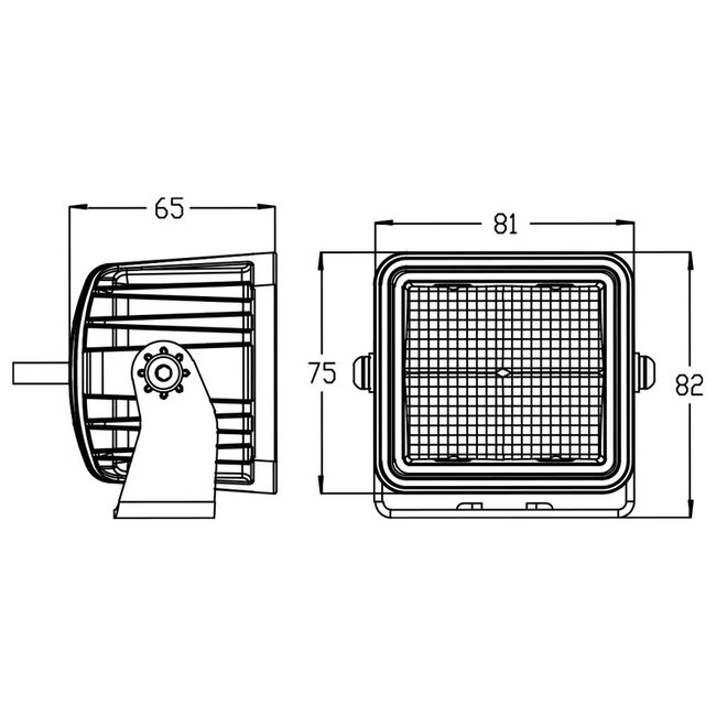 Lámpara de trabajo Onix TRSW12273FB - Distribución eficiente de la luz para una iluminación de trabajo óptima