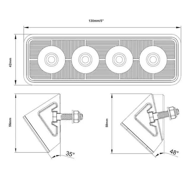 Lámpara de trabajo Edge WR-2428.1 - Distribución eficiente de la luz para una iluminación de trabajo óptima