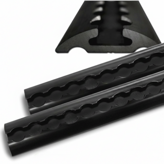 Rails de reliure demi-sphère noir