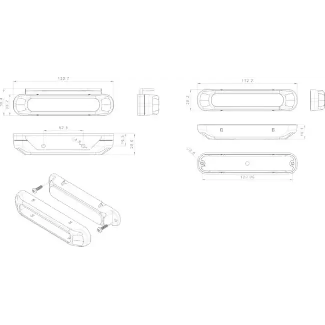 R65 LED flitser S10F6200A