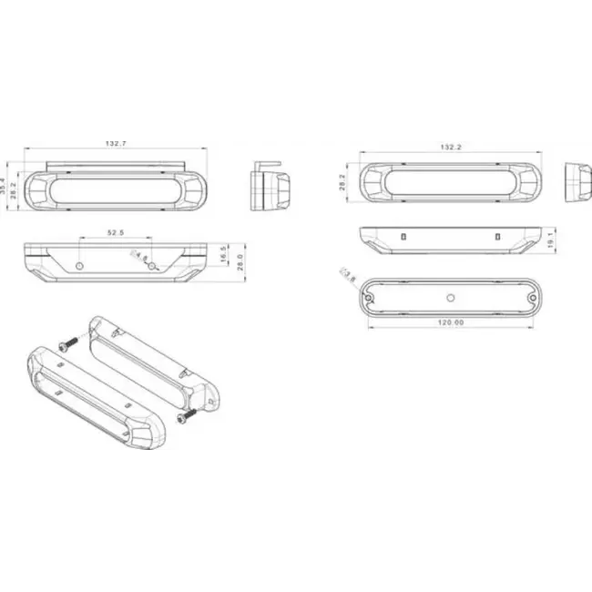 R65 LED flitser S10F6200DA