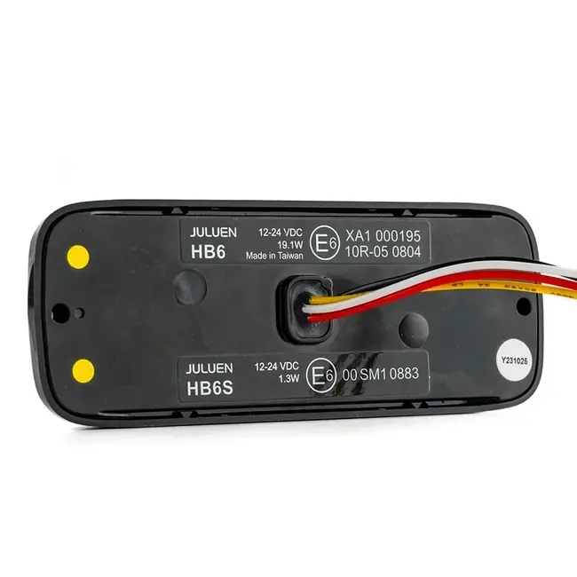 LED R65 flitser + Halo-ring amber-wit  SF-6800RA