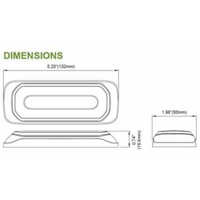 LED R65 flitser + Halo-ring amber-wit  SF-6800RA