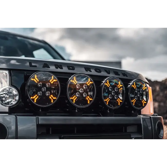 LED Ypsilon 9LED amber-wit met flitser WD-12078.1