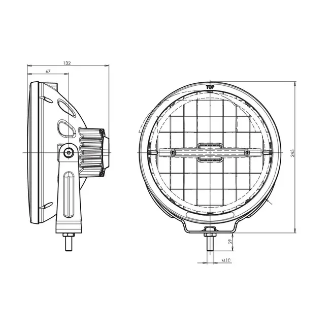 LED verstraler – witte streep dagrijverlichting WD-5051