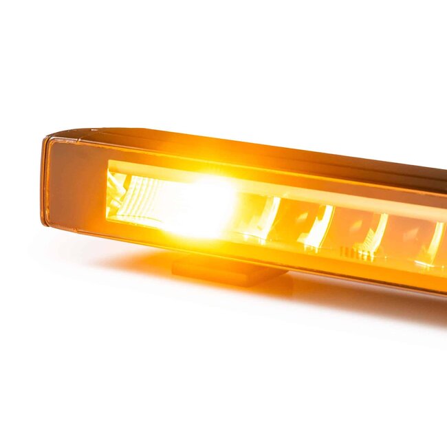 LED Lightbar Stratos 30cm | incl. R65 strobe | red-amber DRL