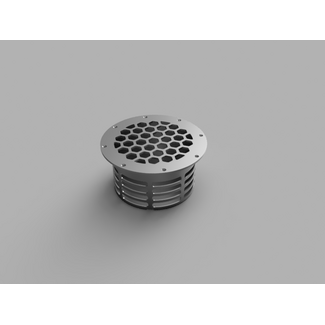 Floor ventilation grate stainless steel Ø 168,3 mm