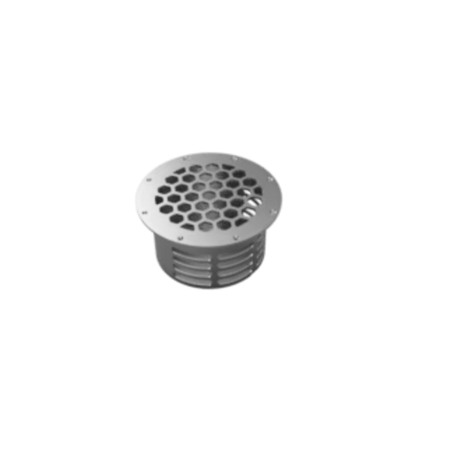 Robust Stainless Steel Floor Vent Ø 168,3 mm - Optimal Air Circulation for Commercial Vehicles