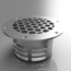 Robust Stainless Steel Floor Vent Ø 129mm - Optimal Air Circulation for Commercial Vehicles