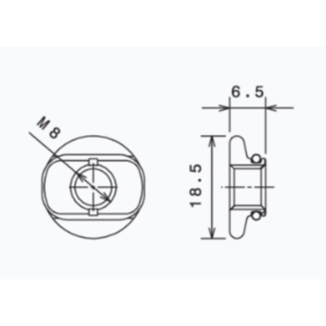 KERL JIM M8 für Airline Schienen