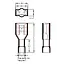 Cosses plates femelles 1.5-2.5mm² nylon bleu 6.3x0.8mm