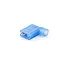 Flat plug F-type right-angle 1.5-2.5mm²
