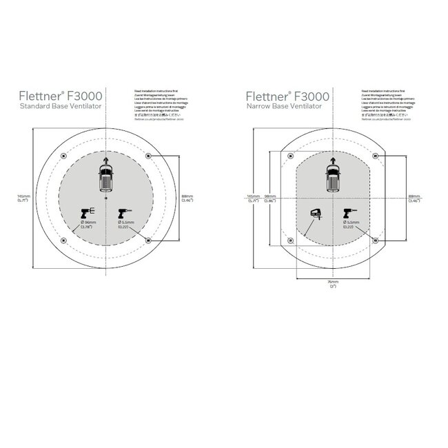 Flettner F3000 Adapter