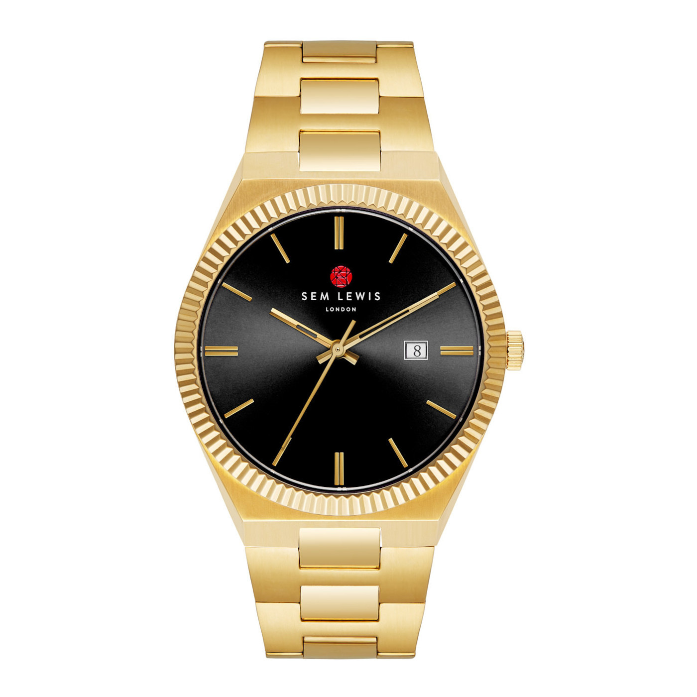 Sem Lewis - watch gold colored and black SL1100036