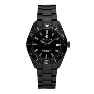 Sem Lewis Lundy Island Diver horloge zwart