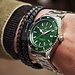 Sem Lewis Lundy Island Diver orologi color argento e verde