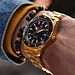 Sem Lewis Lundy Island Diver watch gold colored and black