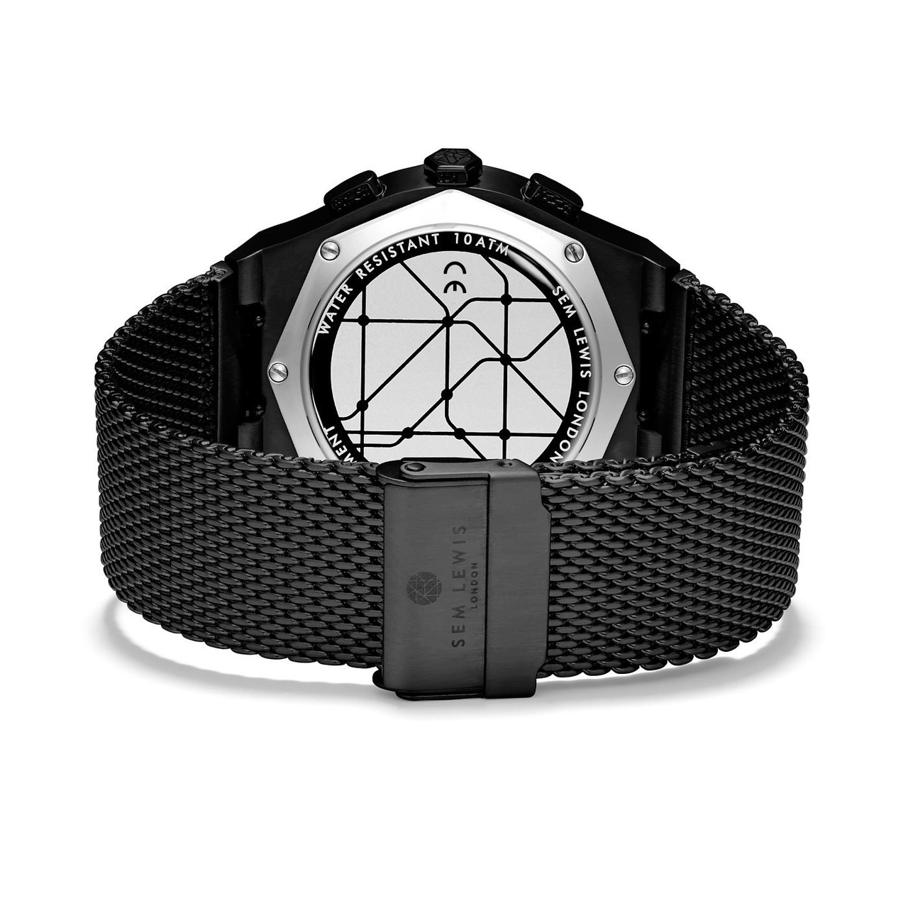 Sem Lewis Moorgate orologio cronografo nero