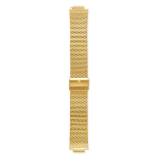 Sem Lewis Moorgate steel mesh watch strap 24 mm gold colored