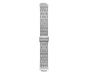 Moorgate stalen mesh horlogeband 24mm zilverkleurig